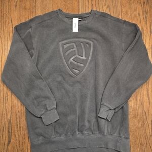 Boiler Juniors Embossed Crewneck Sweatshirt Pepper Gray Men’s Medium- Heavy
